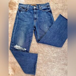 Joe's Jeans High Rise Distressed Blue Jeans